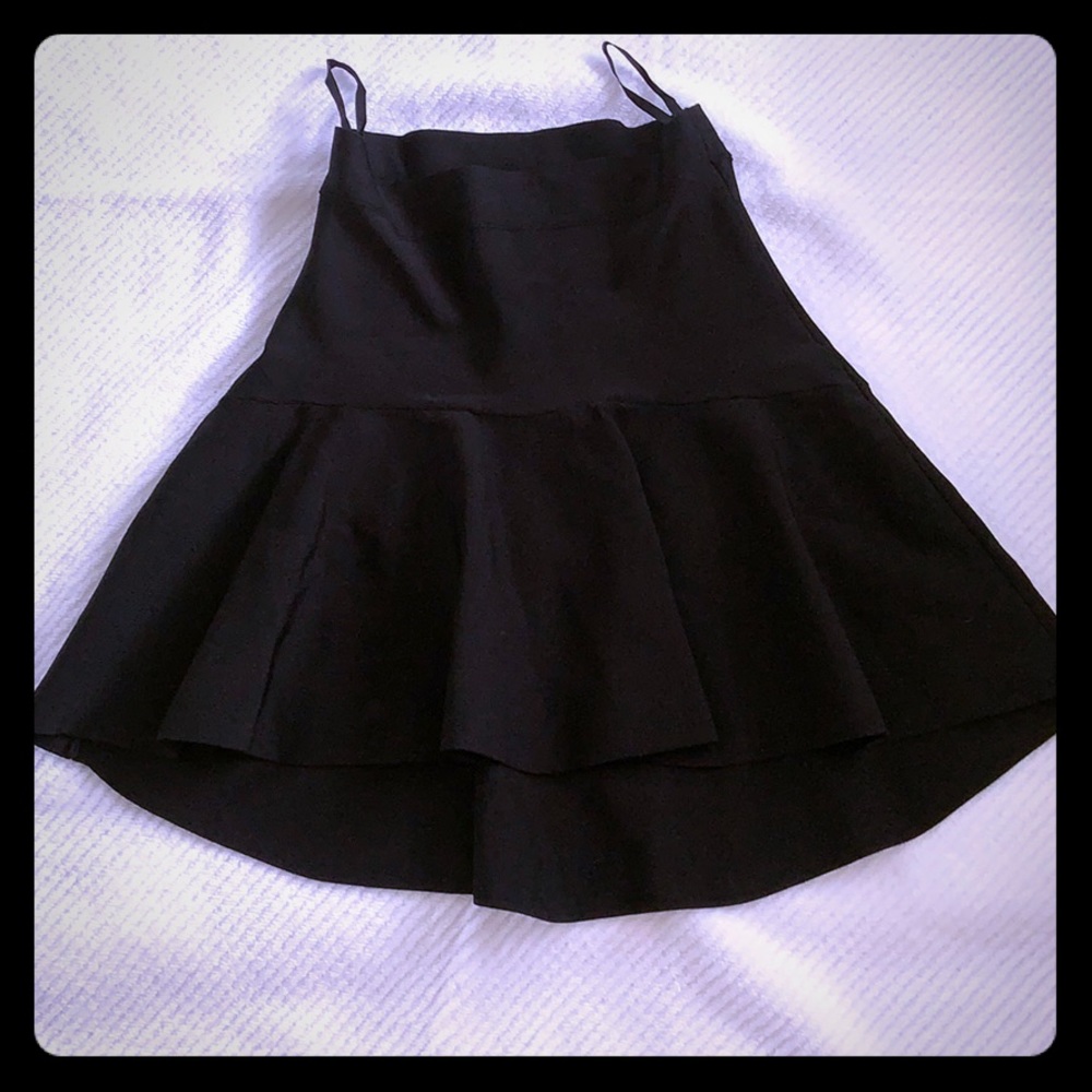 Black mini skirt